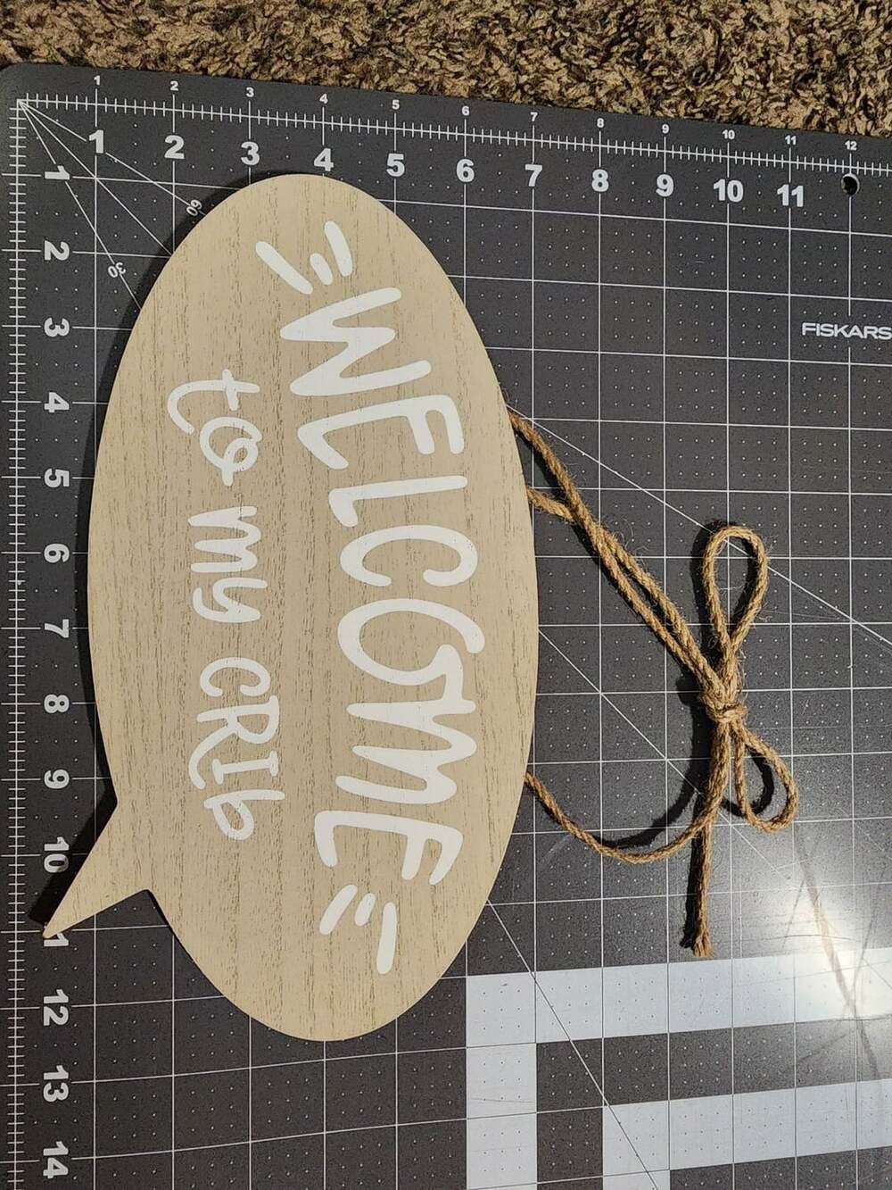 Hobby Lobby Welcome To My Crib Wooden Sign